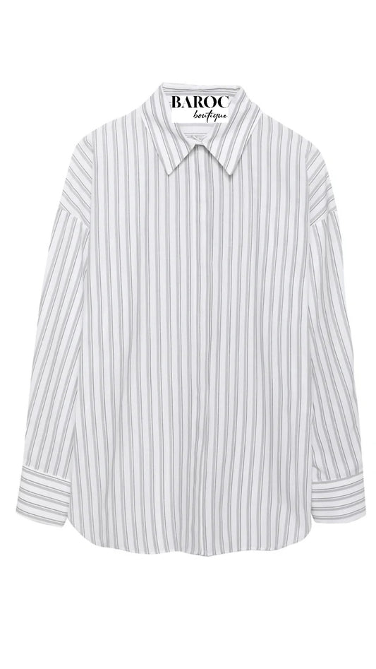 Long striped shirt