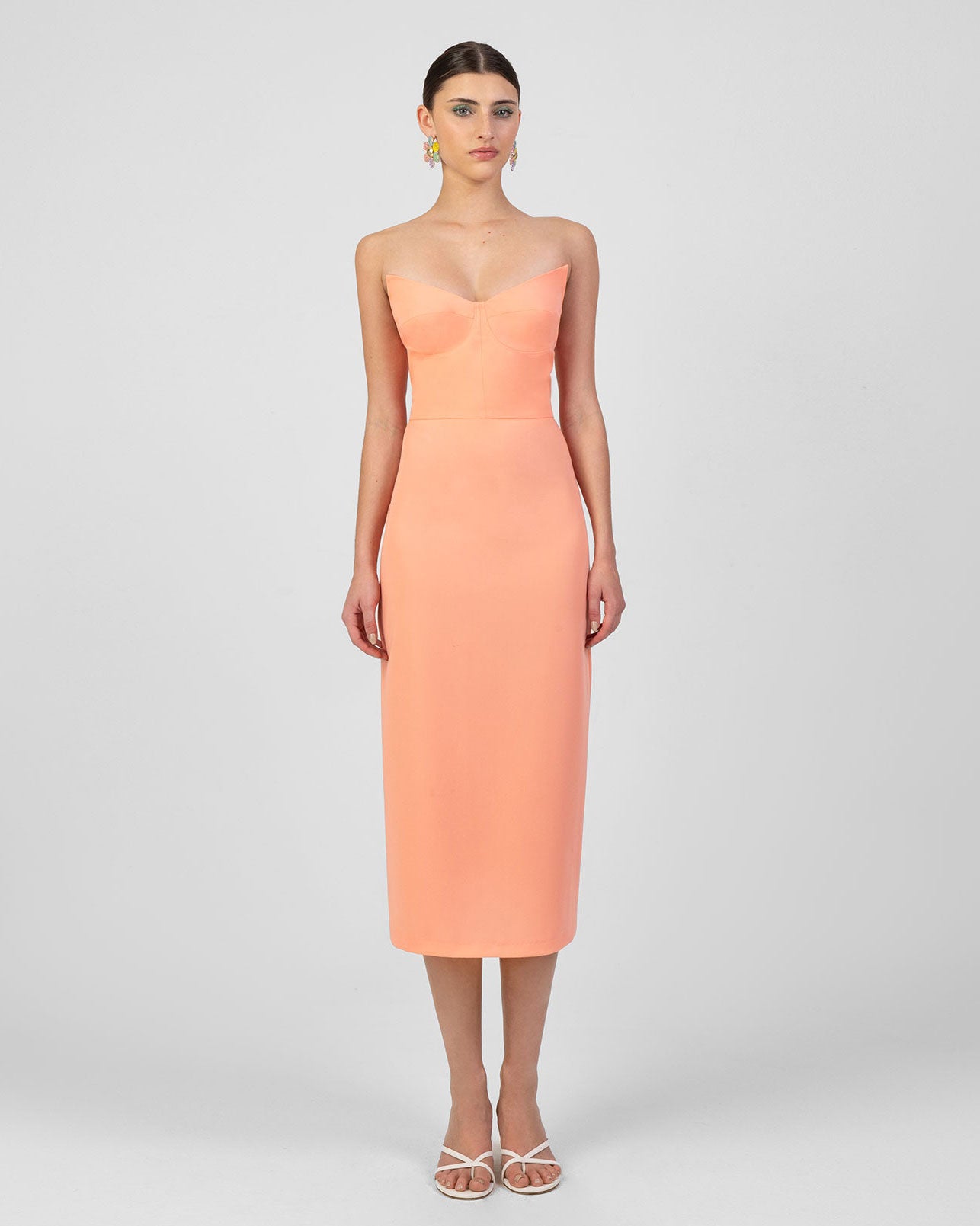 Clelia strapless midi dress