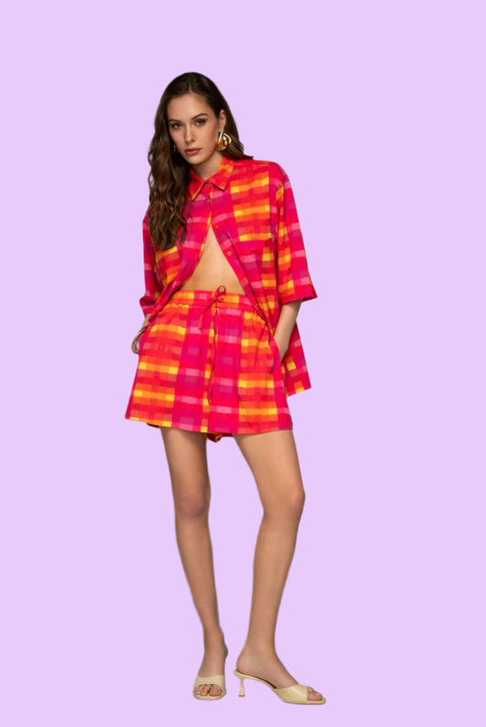 Picnic short with elastic band