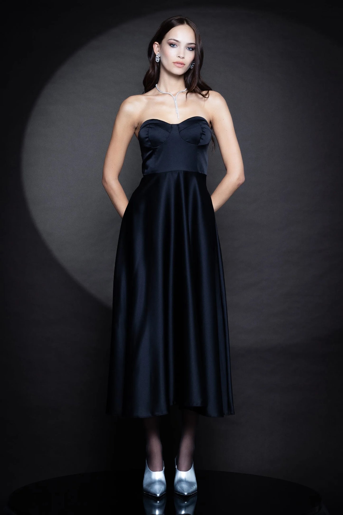 Elora satin dress