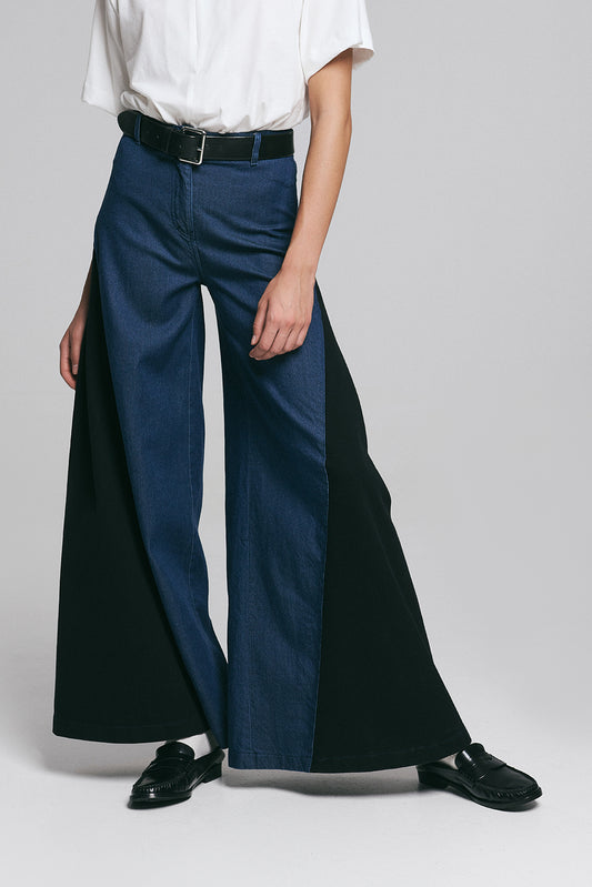 Wide leg trouser