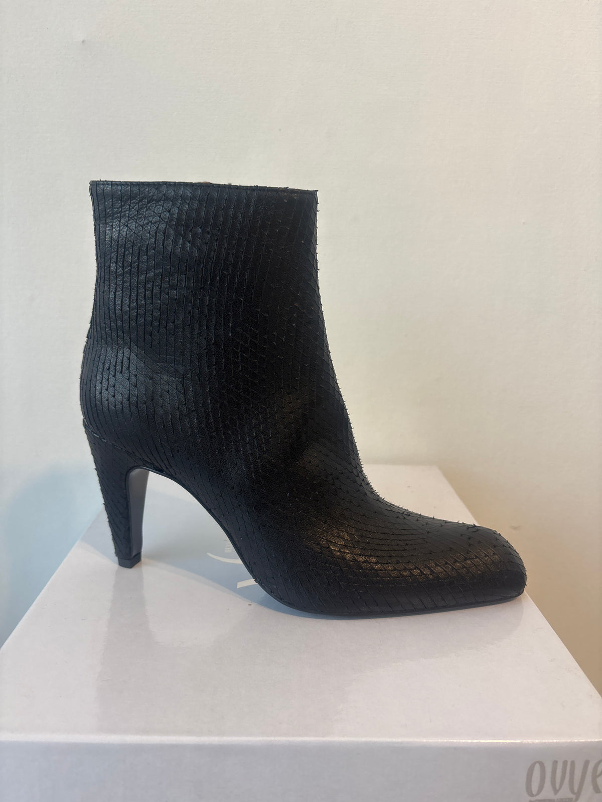 Leopard Print Cognac Ankle Boots Baroc Boutique 38
