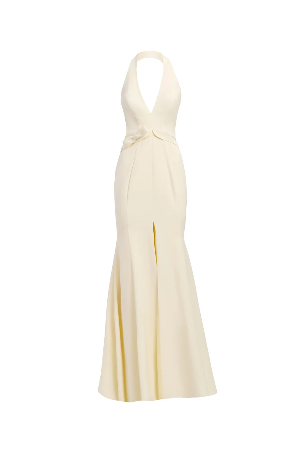 Cream halter neck long dress Baroc Boutique 44