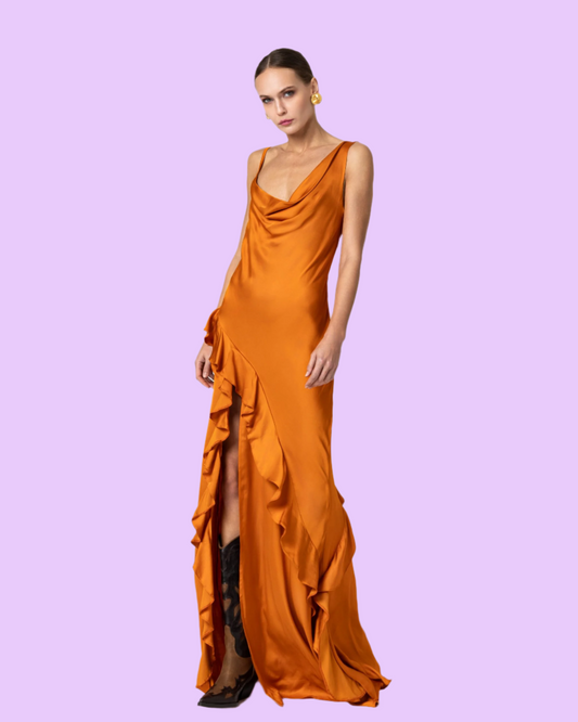Adeline satin dress Baroc Boutique