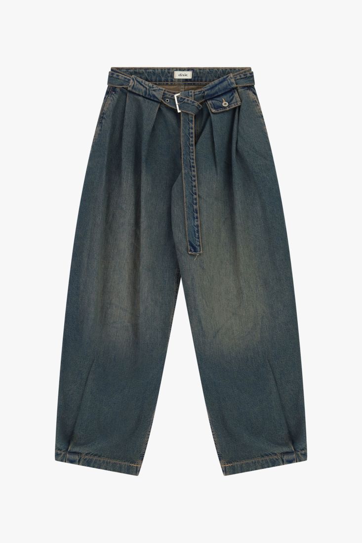 Baggy jeans high-waist with matching belt Baroc Boutique