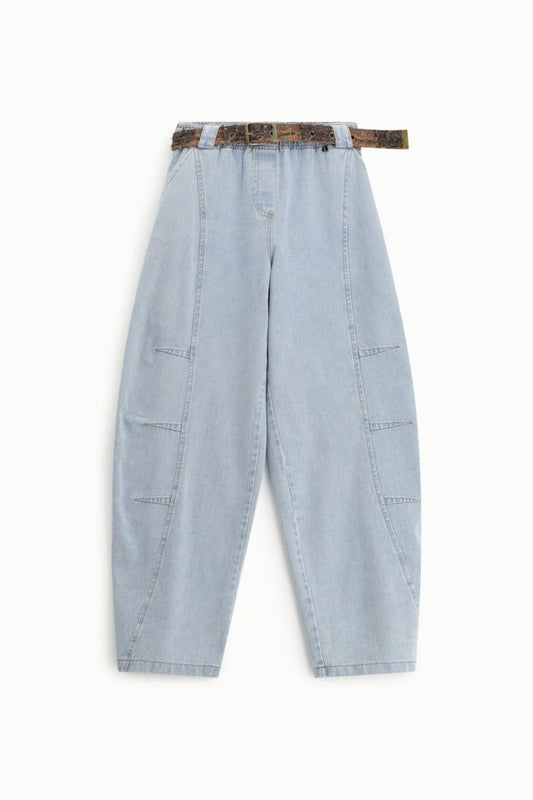 Balloon jeans with decorative waist bel Baroc Boutique