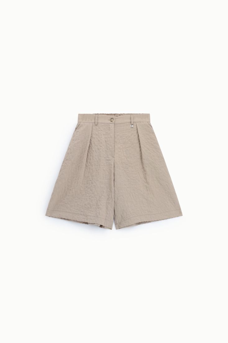 Bermuda shorts with stripes and front pleats Baroc Boutique