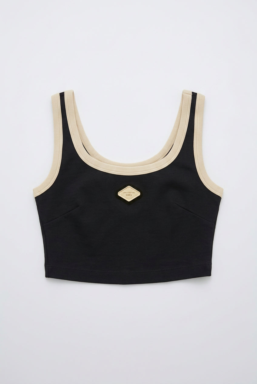 Bicolor crop sleeveless top Baroc Boutique