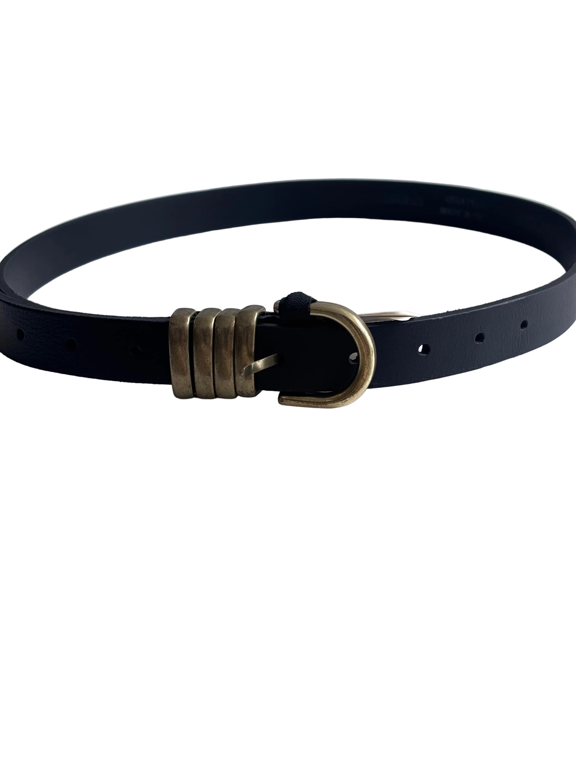 Black belt with gold buckle Baroc Boutique