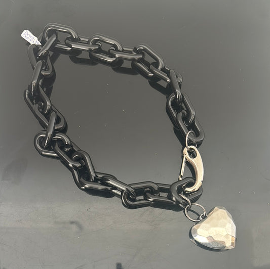 Black chain and heart Baroc Boutique