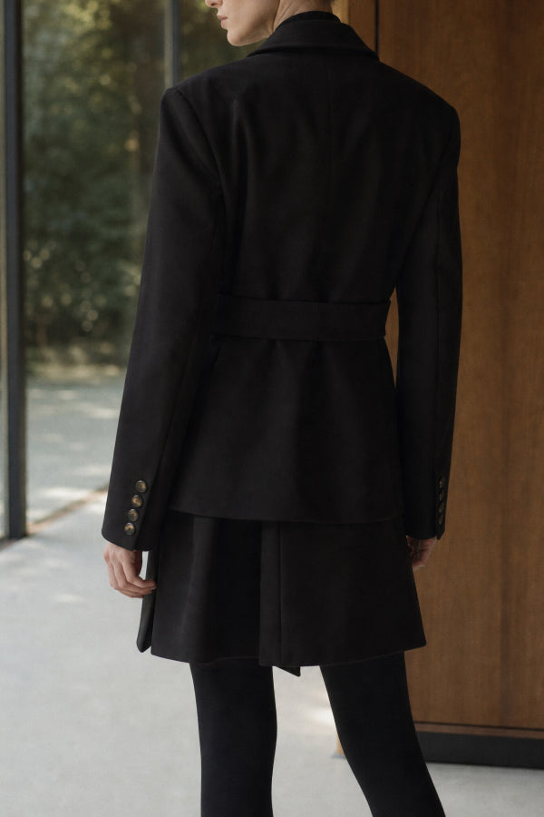 Black double layer blazer Baroc Boutique