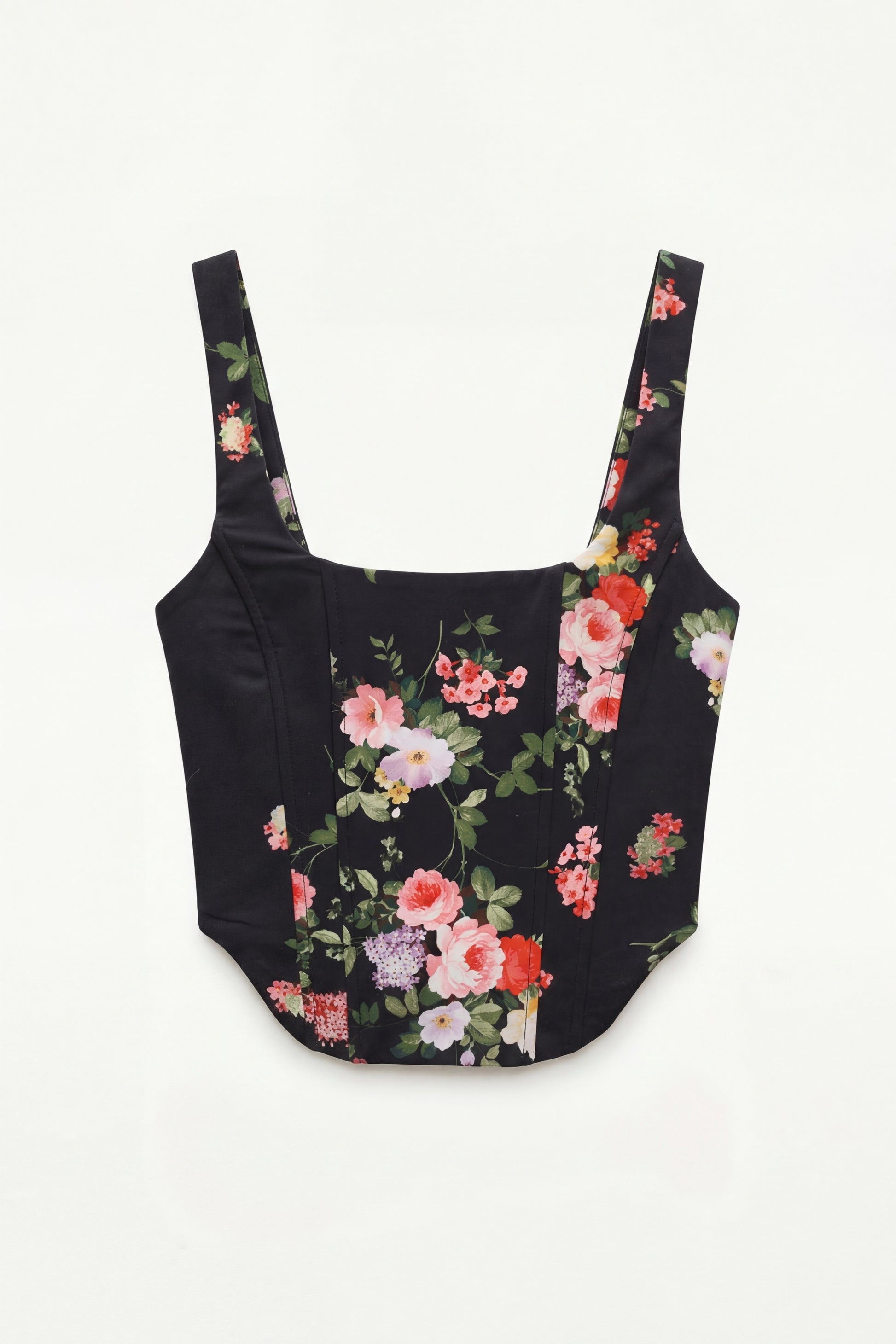 Black floral bustier Baroc Boutique