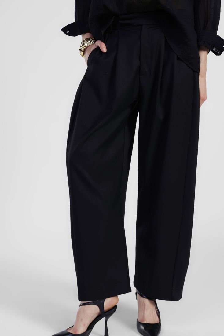 Black high waisted palazzo pants Baroc Boutique