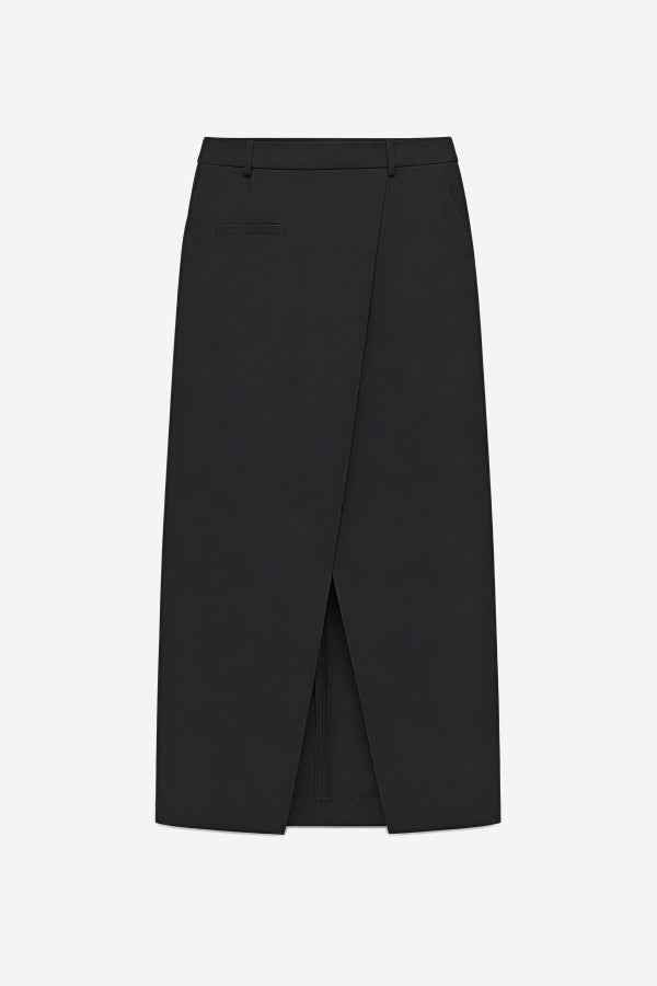 Black high waisted wrap slirt Baroc Boutique