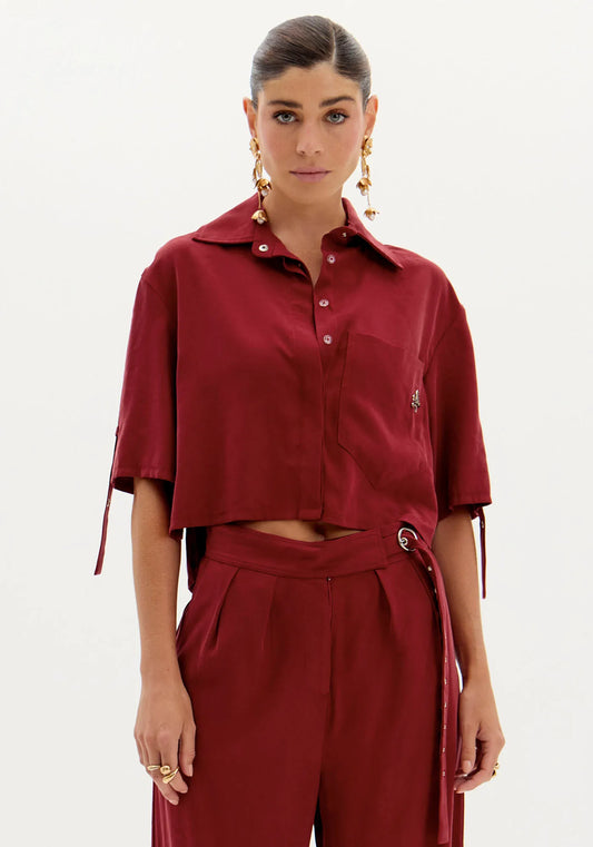 Bordeaux short shirt Baroc Boutique