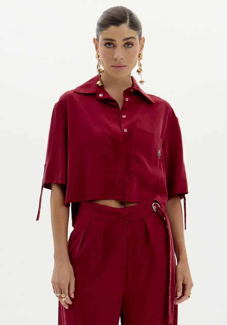 Bordeaux short shirt Baroc Boutique