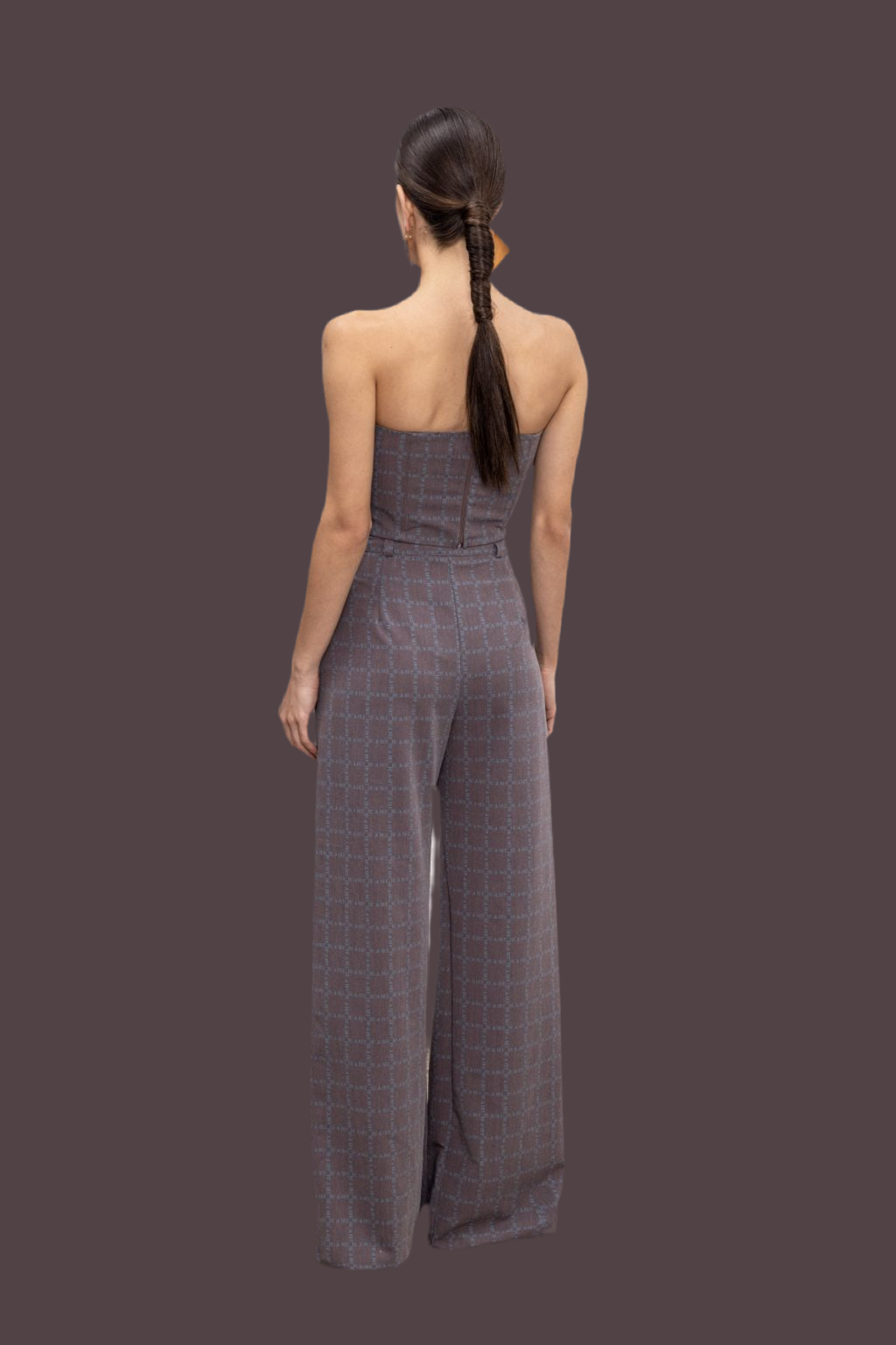 Brown lettering pants Baroc Boutique