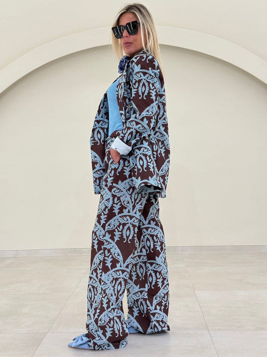 Brown shortsleeve blazer Baroc Boutique