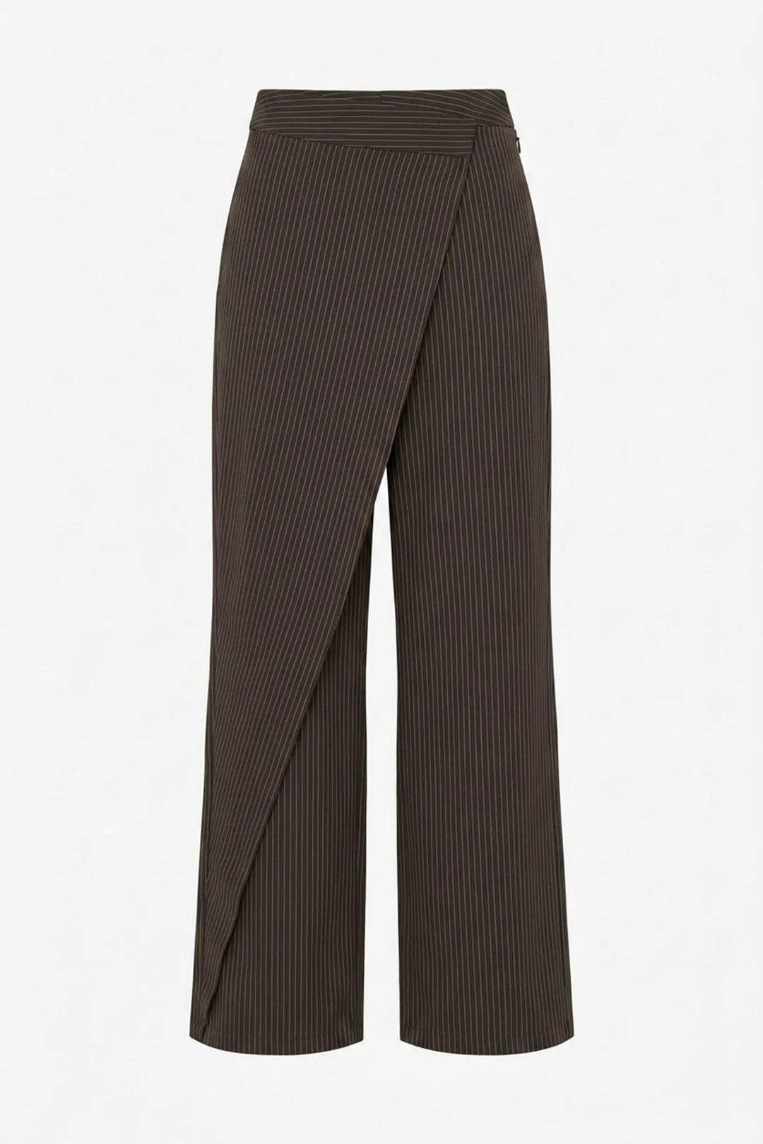 Brown striped wide leg pants Baroc Boutique