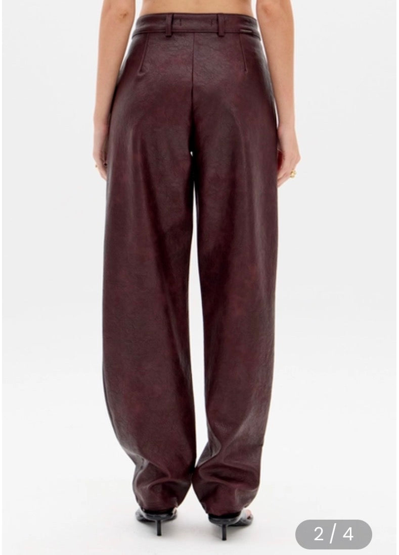 Casual PU leather pants Baroc Boutique