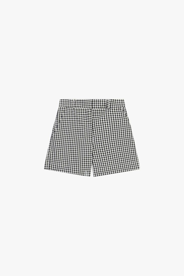 Checked knee-length shorts with regular fit Baroc Boutique