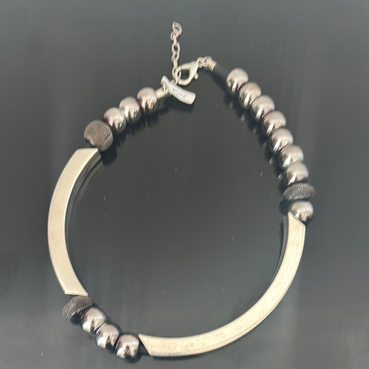 Choker with steel details Baroc Boutique