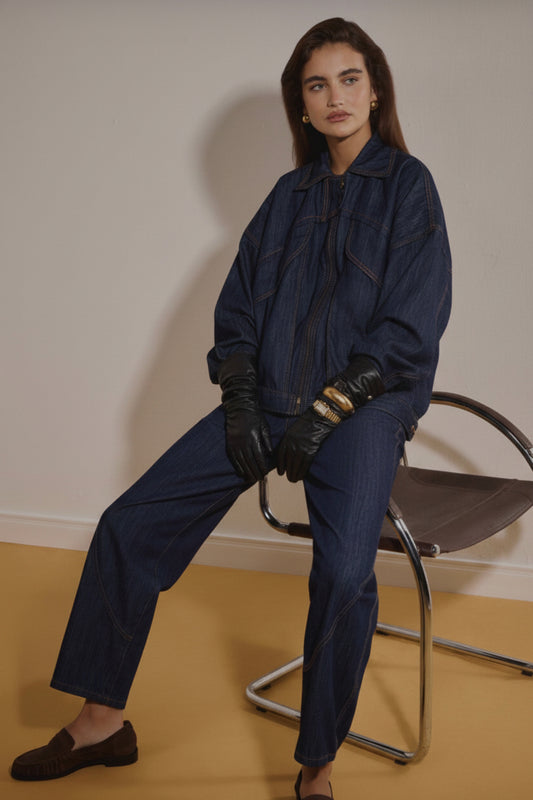 Classic panelled denim jacket Baroc Boutique