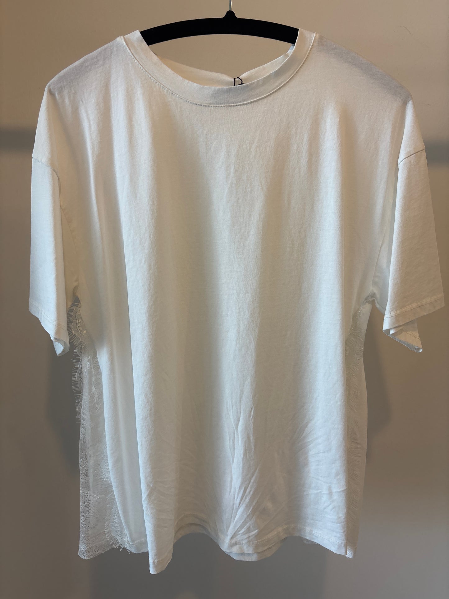 Cotton t-shirt with lace details Baroc Boutique