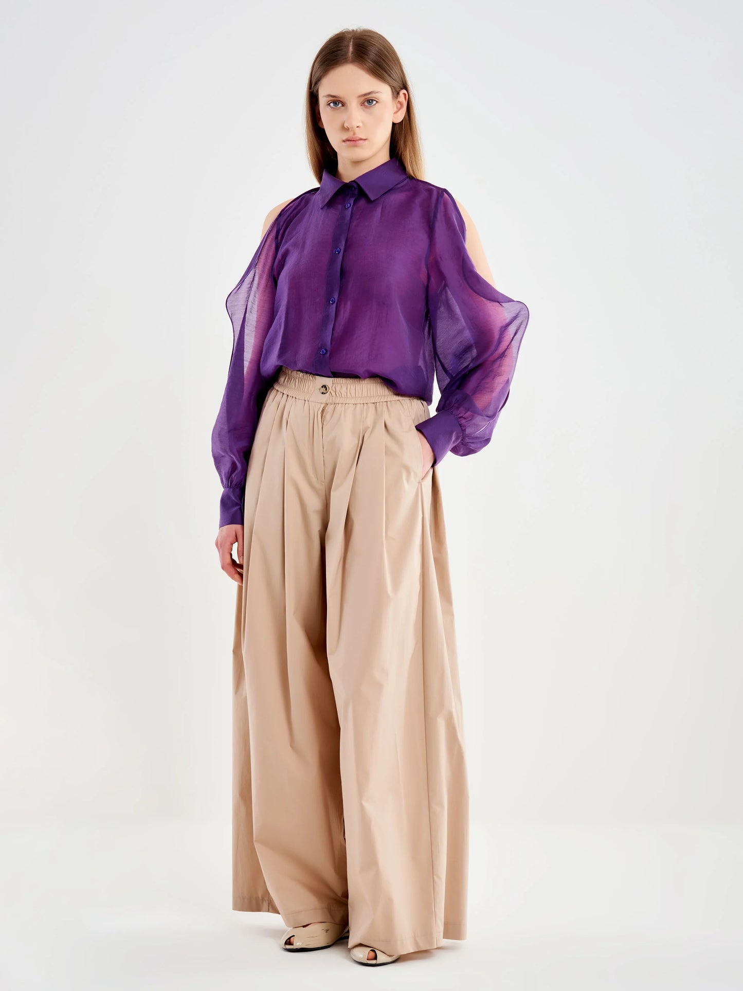 Parachute hakama pants Baroc Boutique CREAM / Small