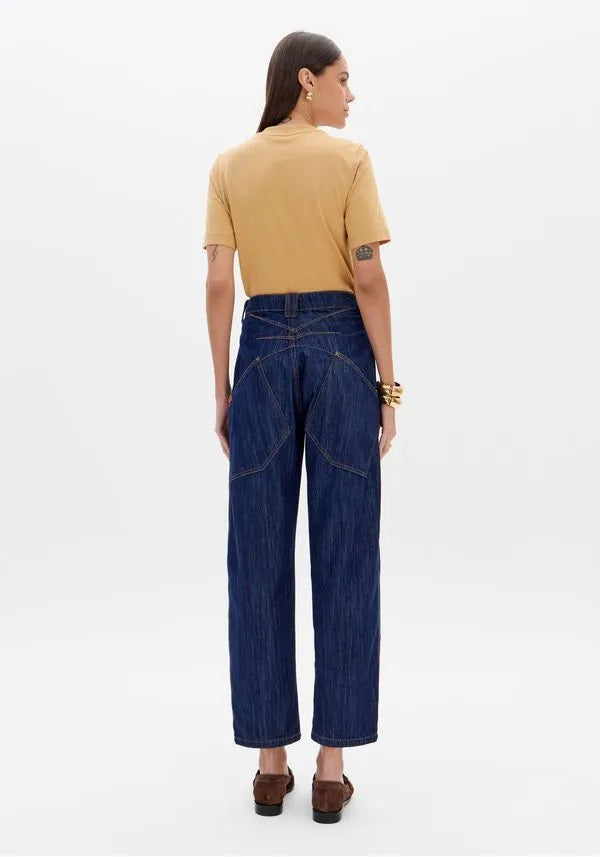 Dark blue high waist baggy jean Baroc Boutique