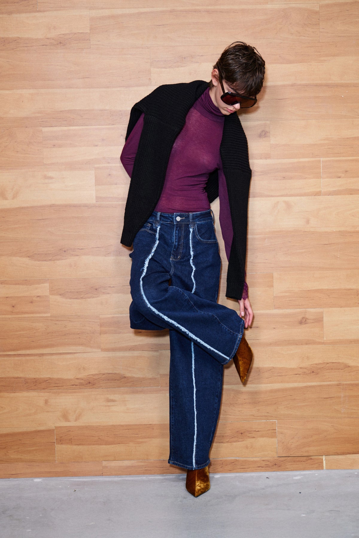 Denim barrel pants Baroc Boutique