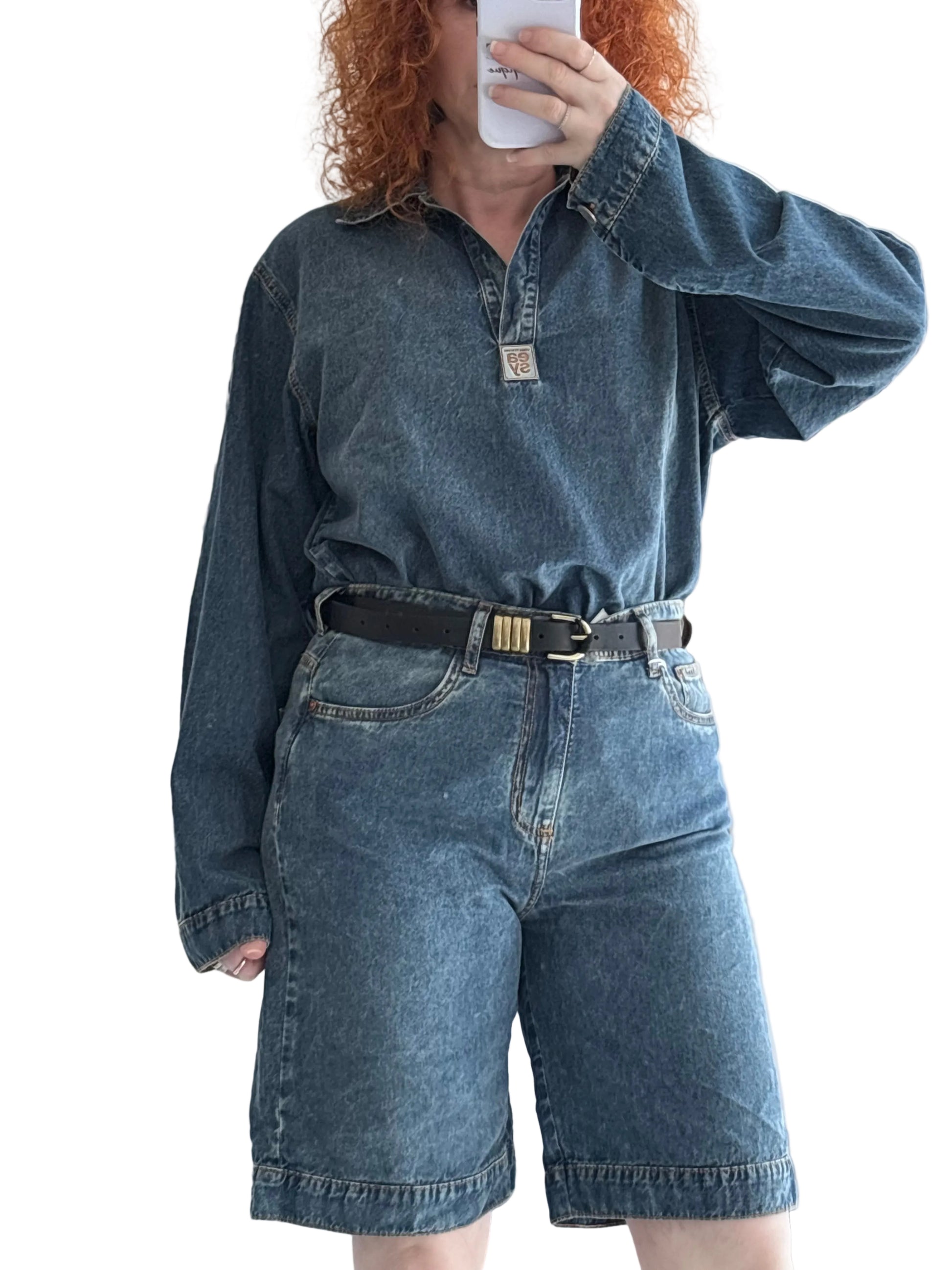 Denim bermuda short Baroc Boutique