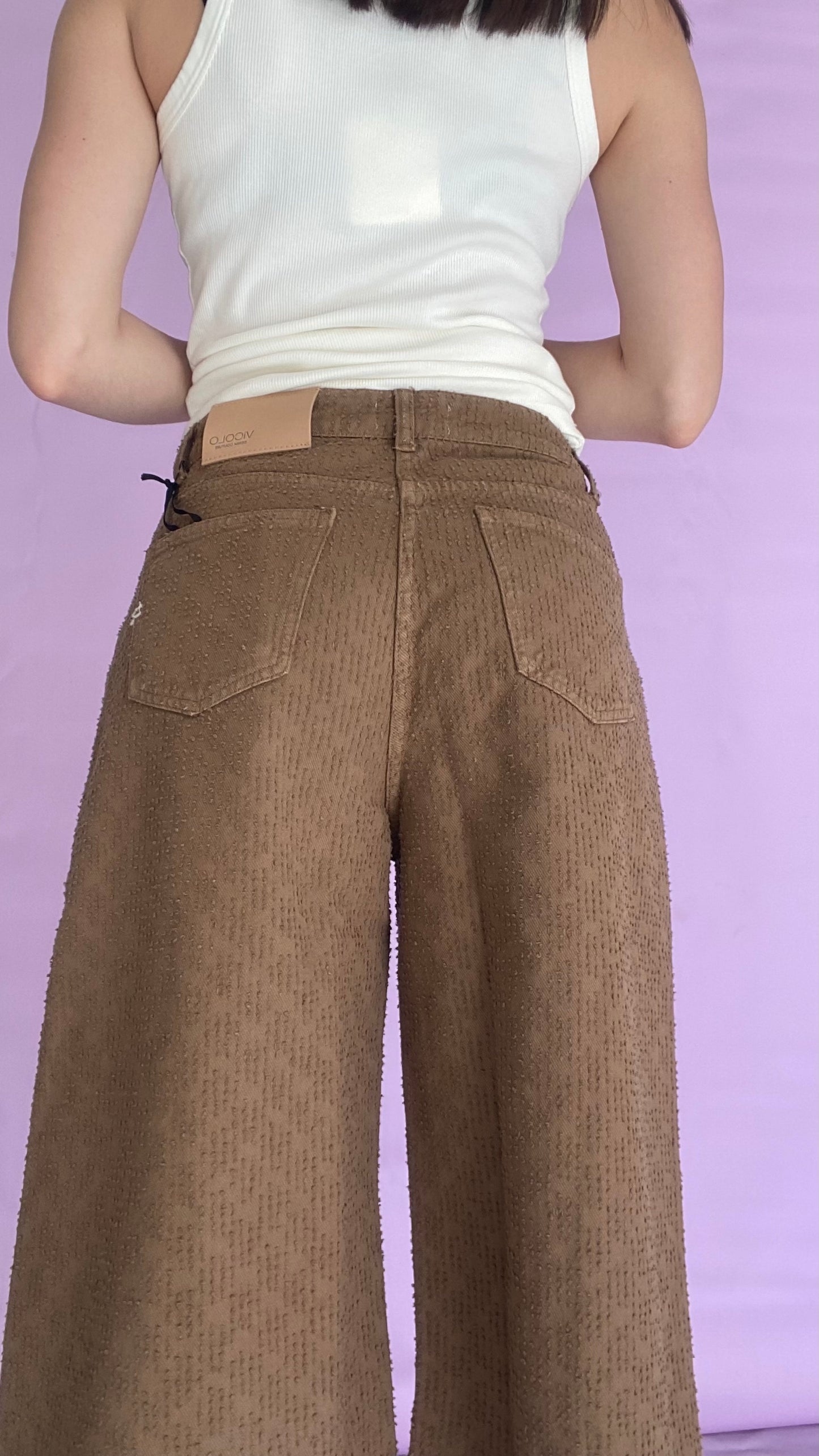 Denim colored trouser Baroc Boutique