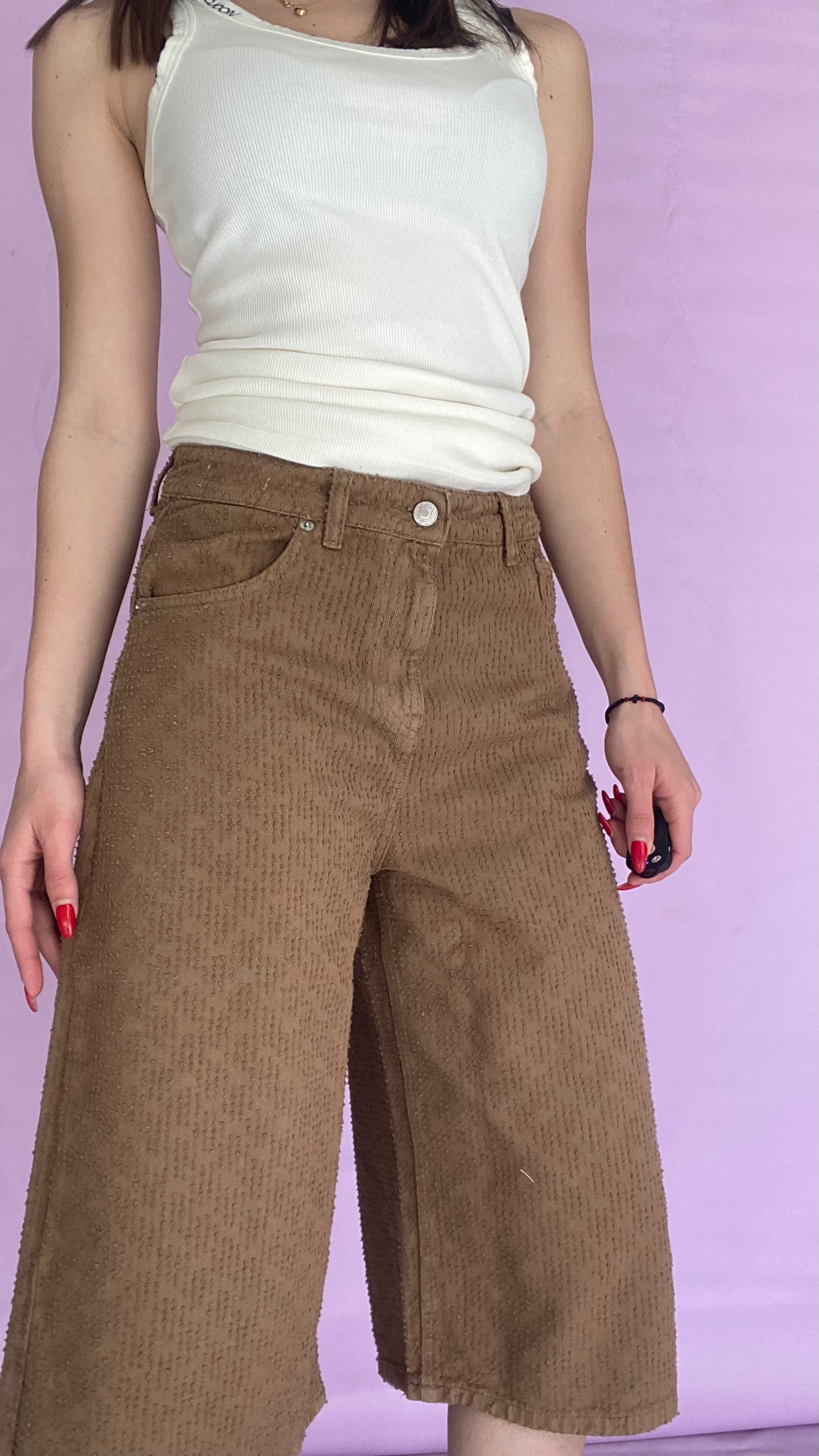Denim colored trouser Baroc Boutique