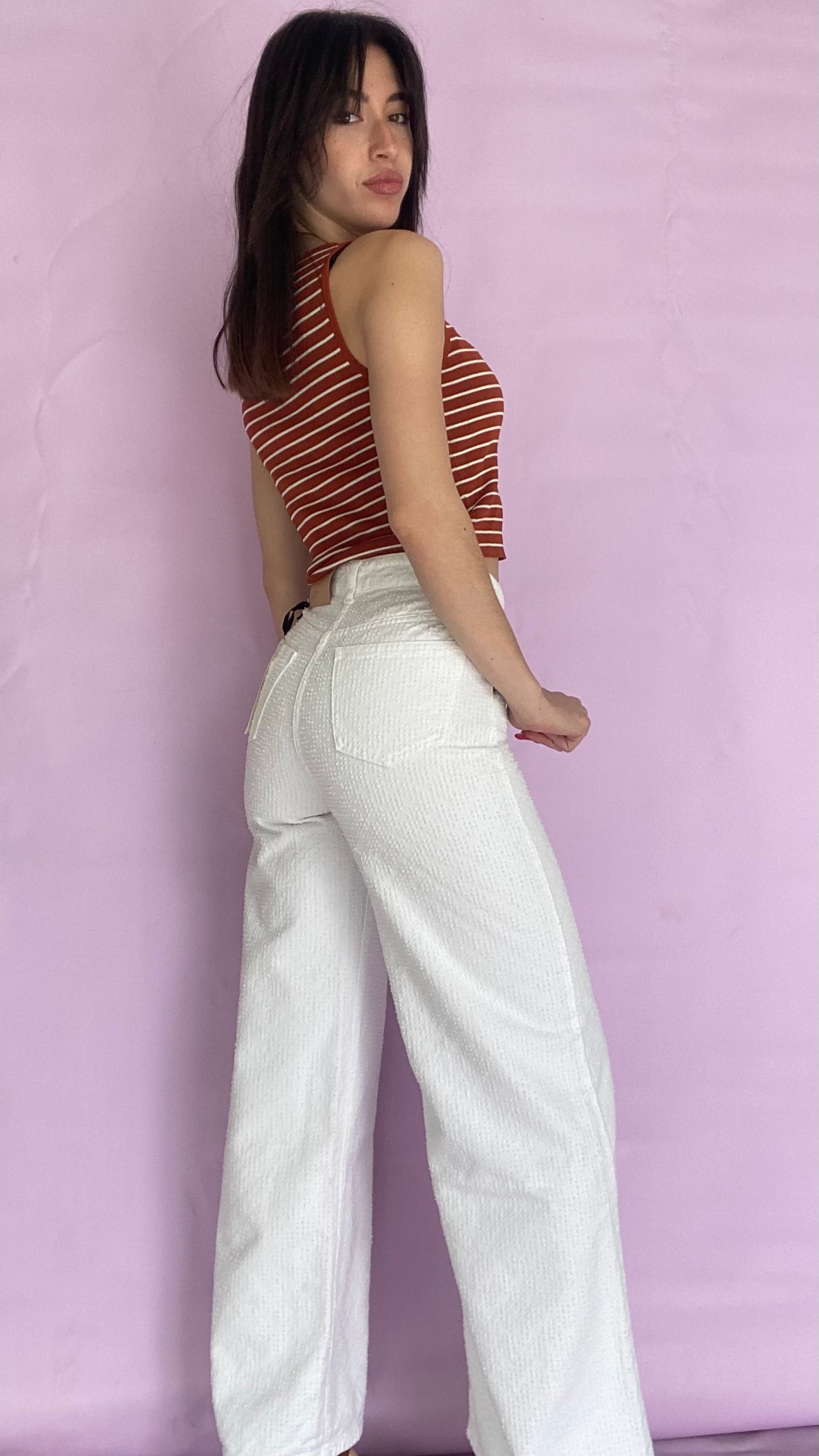 Denim colored trouser Baroc Boutique