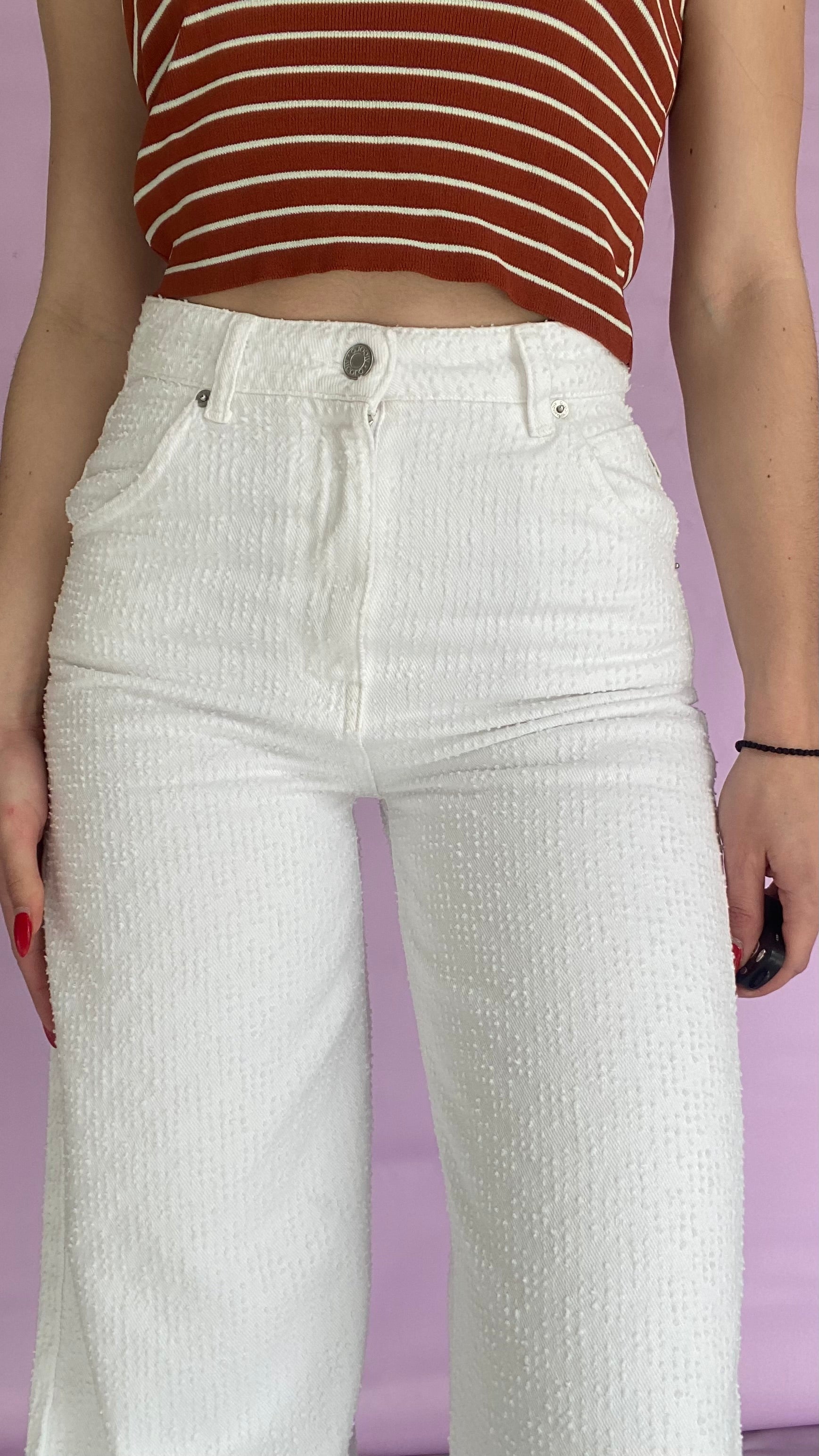 Denim colored trouser Baroc Boutique