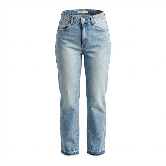 Denim high waist pants Baroc Boutique