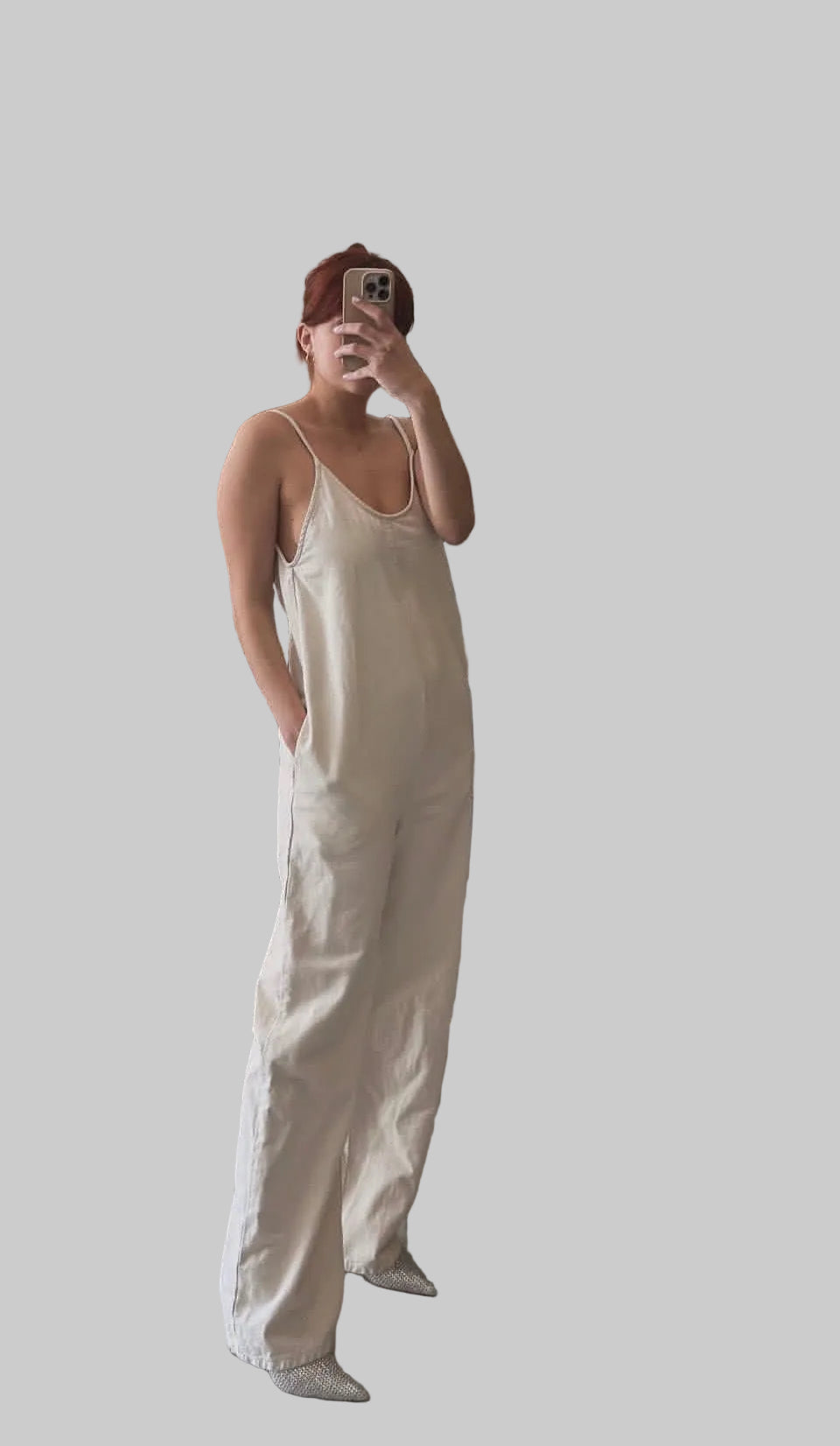 Denim jumpsuit with spaghetti straps Baroc Boutique