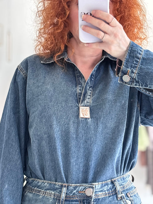Denim long sleeve shirt Baroc Boutique