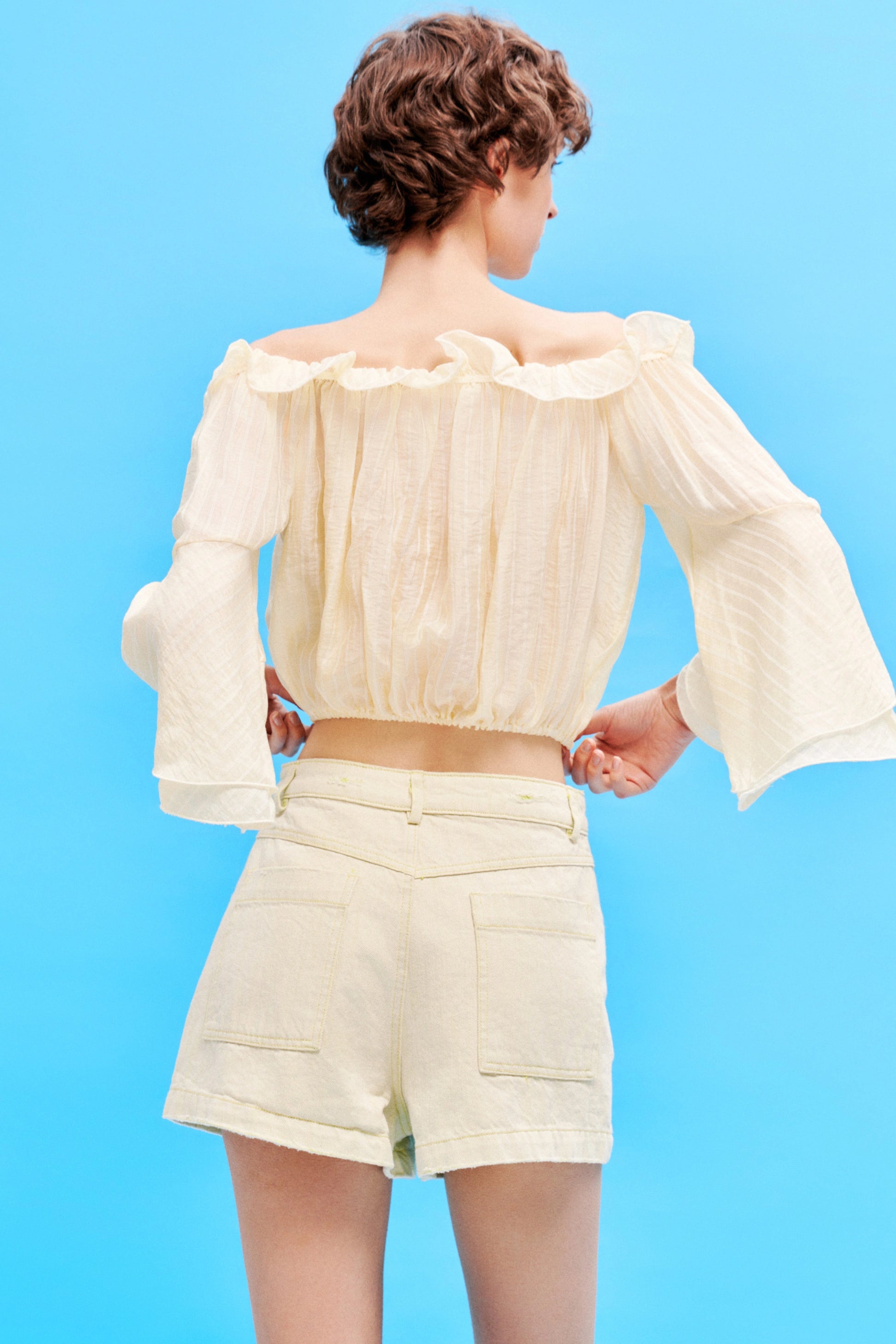 Denim low rise short Baroc Boutique