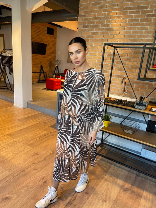 Dress Mouselina printed dress Baroc Boutique