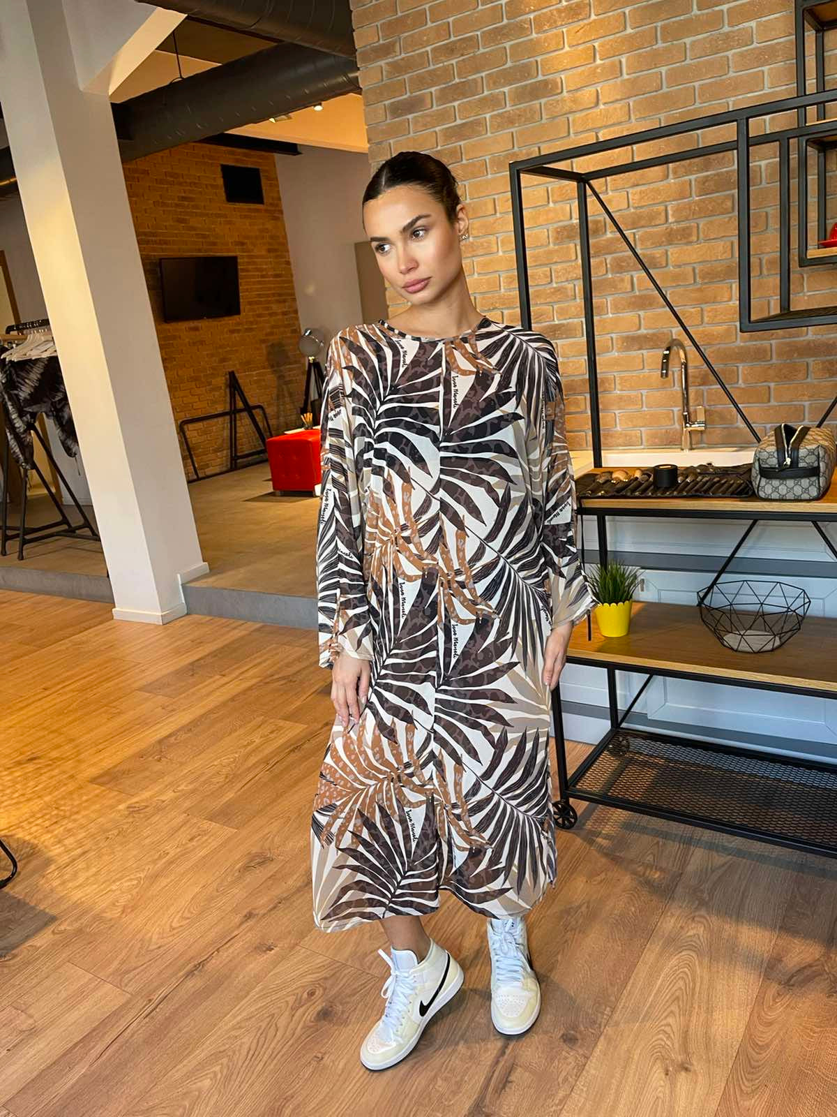 Dress Mouselina printed dress Baroc Boutique