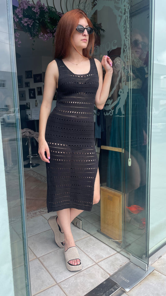 Dress Round neck knit dress with low back Baroc Boutique