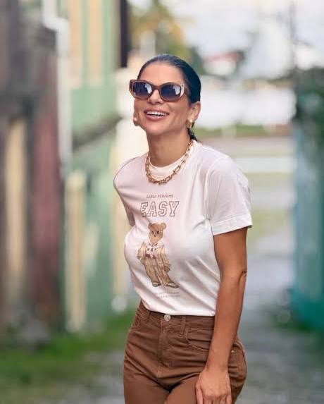 Easy bear graphic cotton t-shirt Baroc Boutique