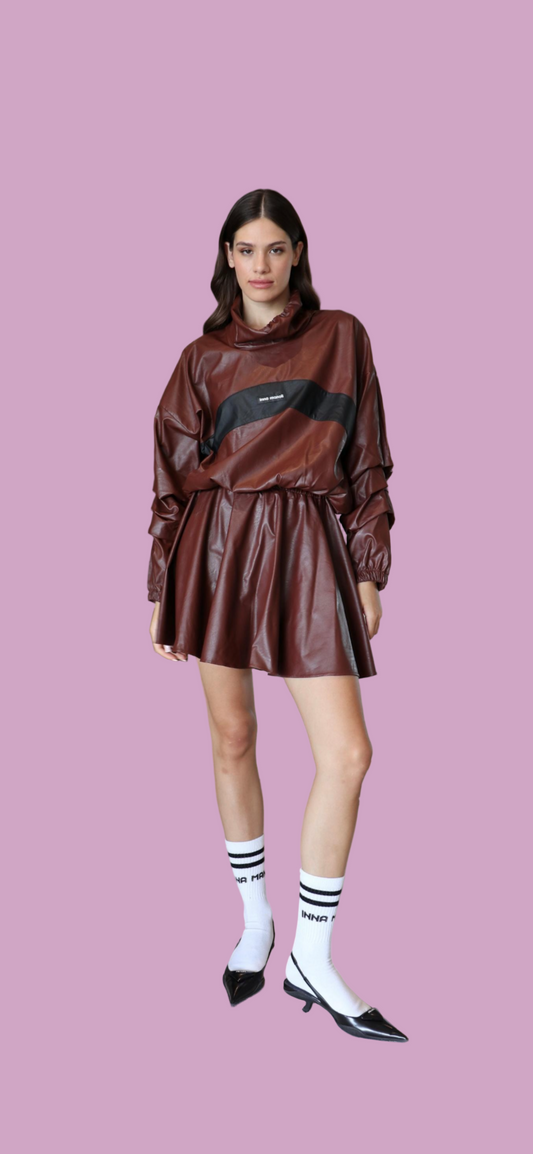 Eco leather mini skirt Baroc Boutique