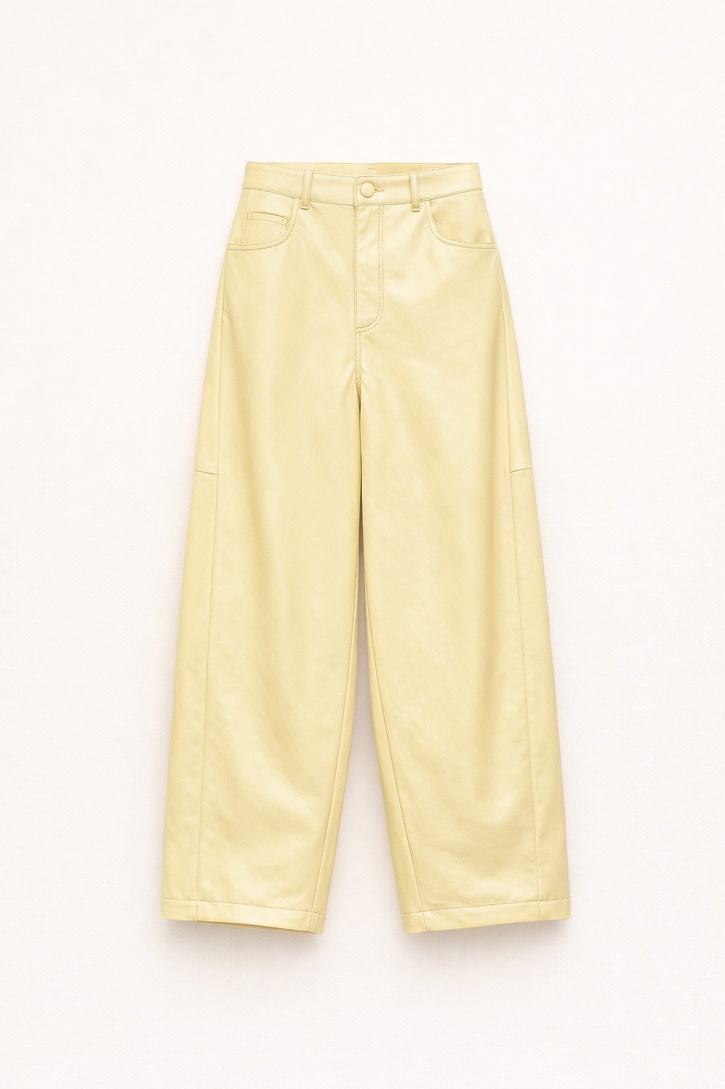 Eco leather straight line pants Baroc Boutique