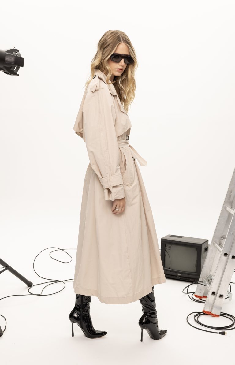 Edge beige trench coat Baroc Boutique