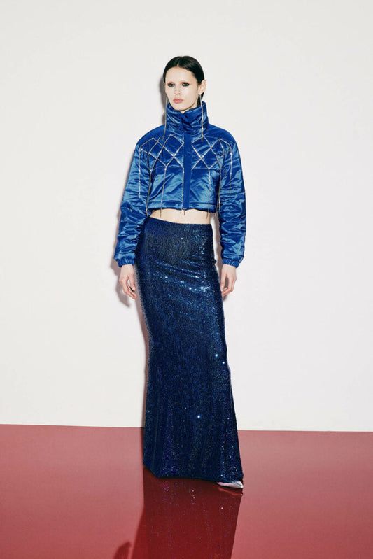 Embroidered long mermaid skirt Baroc Boutique