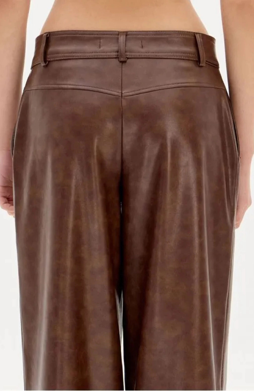 Faux leather wide leg pants Baroc Boutique