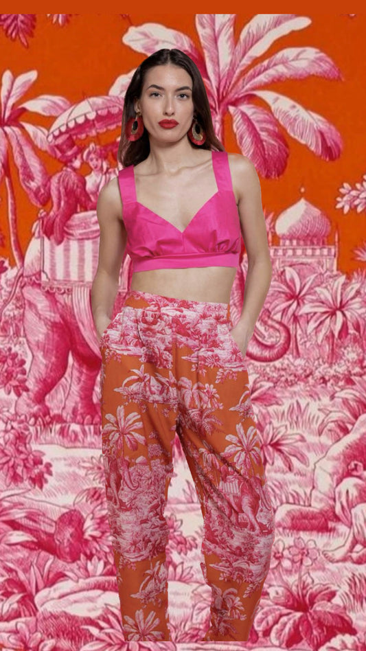 Fuchsia crop top Baroc Boutique